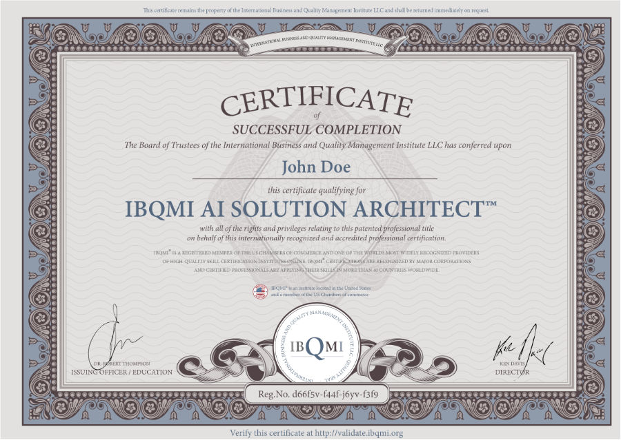 IBQMI AI SOLUTION ARCHITECT<sup>™</sup>